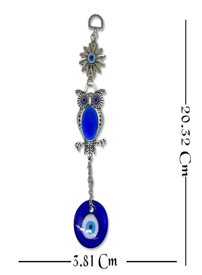 DT DECTONE Evil Eye Hanging for Home Lucky Owl Nazar Battu for Home Protection, Good Luck Charm and Prosperity at Office and Home and Car (Pack of 1) - Image 2